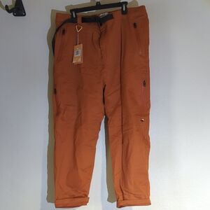 Wonderly Orange Cargo Pants with Relaxed Fit